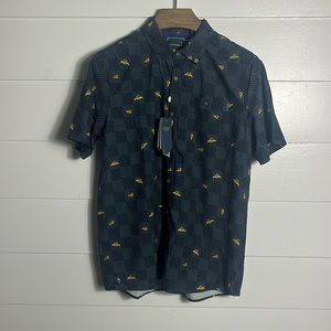 William Murry It's In The Bag Golf Shirt Mens Large Taxi Print New with tags